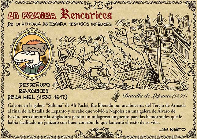 La familia Rencorices, de la historia de España testigos infelices (V)