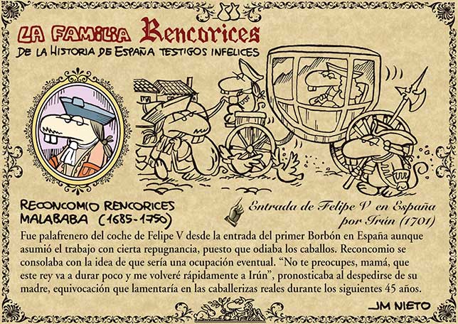 La familia Rencorices, de la historia de España testigos infelices (VII)