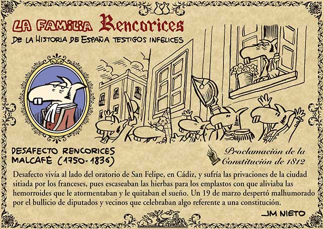 La familia Rencorices, de la historia de España testigos infelices (VIII)