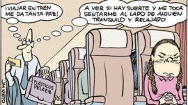 Qué gusto da viajar cuando se va en el tren…