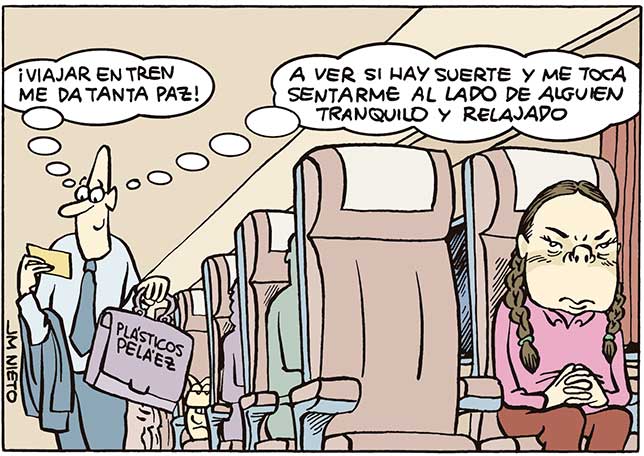 Qué gusto da viajar cuando se va en el tren…