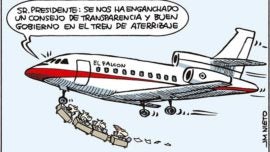 Problemas en el Falcon presidencial