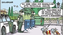 Gran despliegue de la Guardia Civil en Galapagar