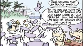 De mesas y turistas