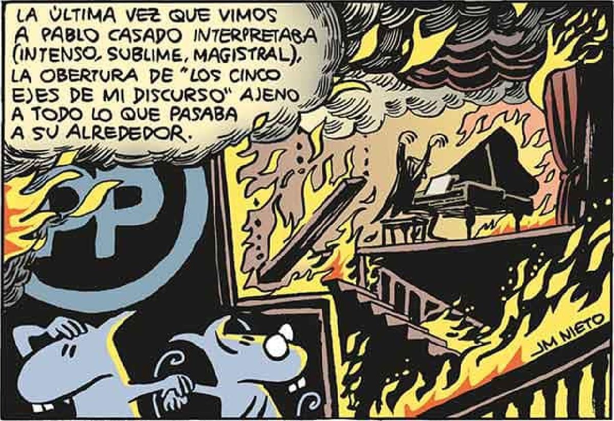 El incendio