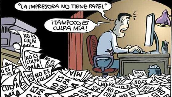 La impresora no tiene papel