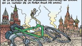 Una bicicleta verde