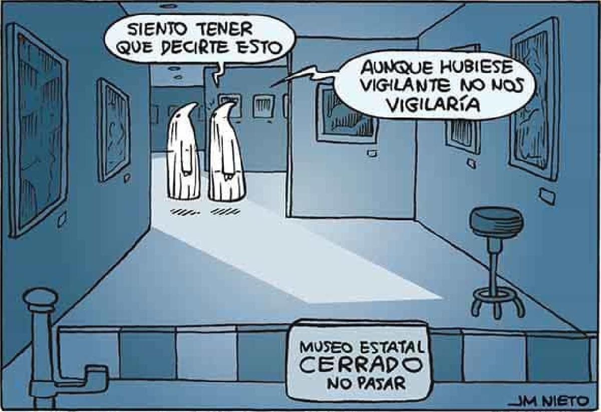 Museos cerrados por falta de vigilantes