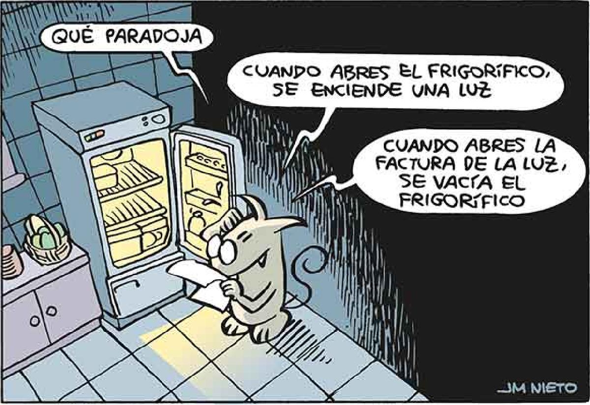 La luz del frigorífico