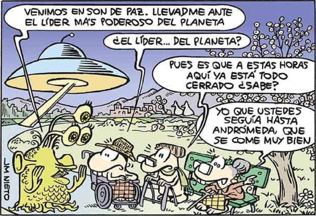 Tres jubilados salvan al mundo de un conflicto interplanetario