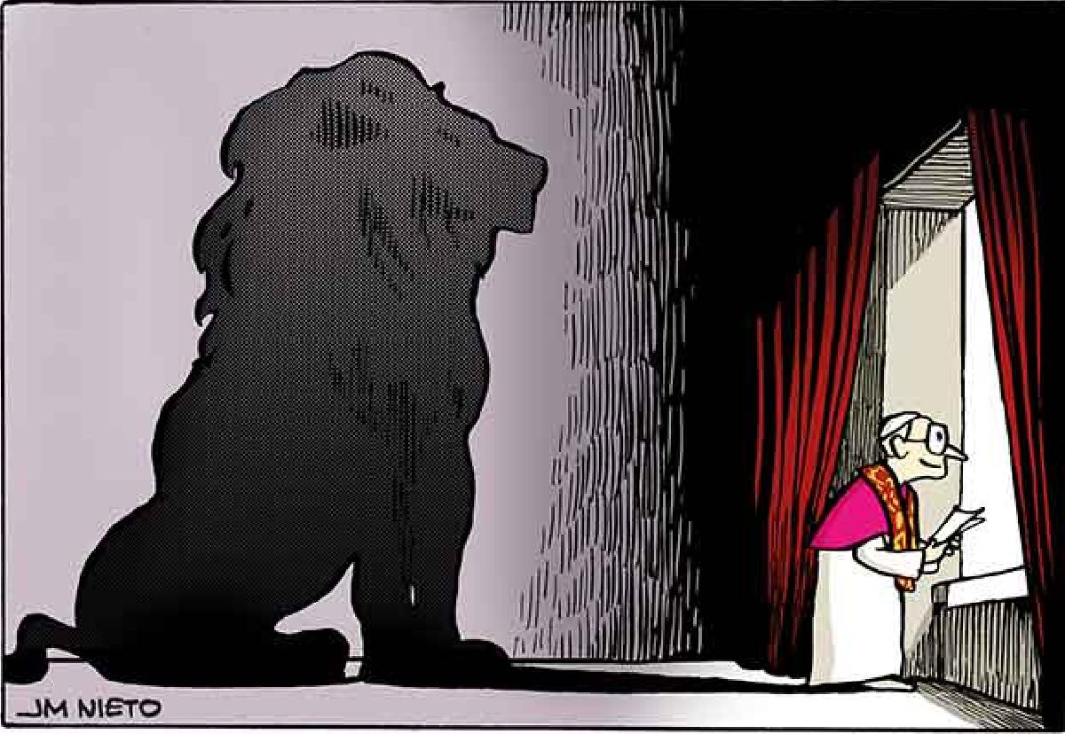 León y cordero