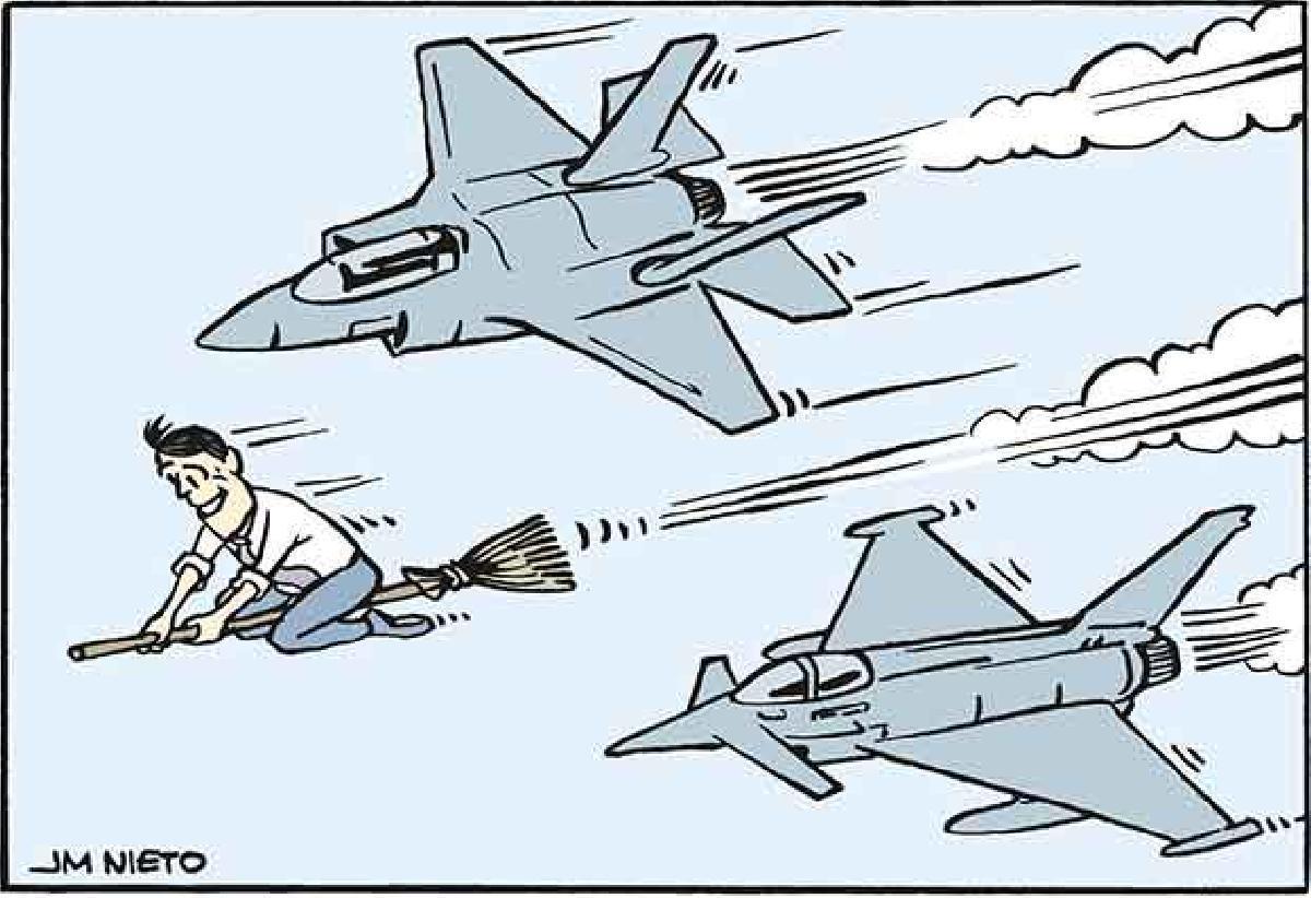 El F-35, el Eurofighter y otros artefactos voladores