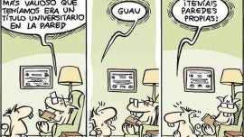 Un título en la pared