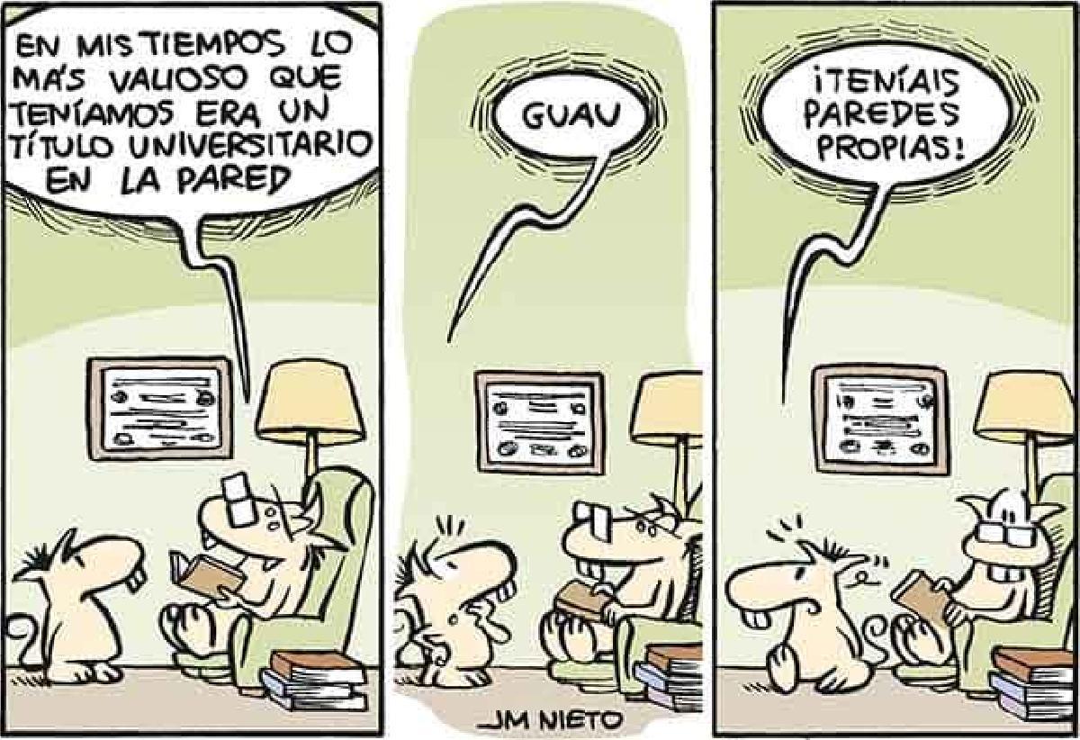 Un título en la pared