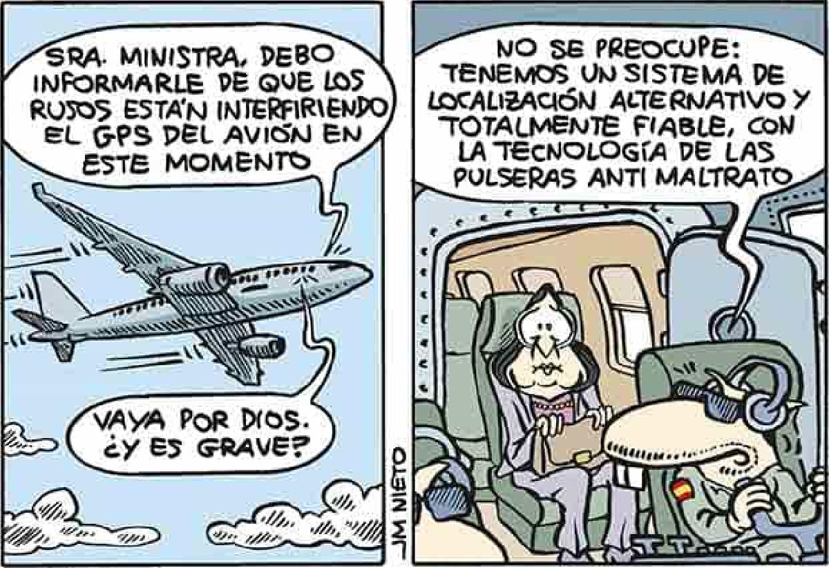 La ministra de Defensa vuelve de Lituania