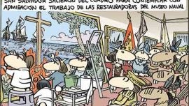 Un cuadro de homenaje