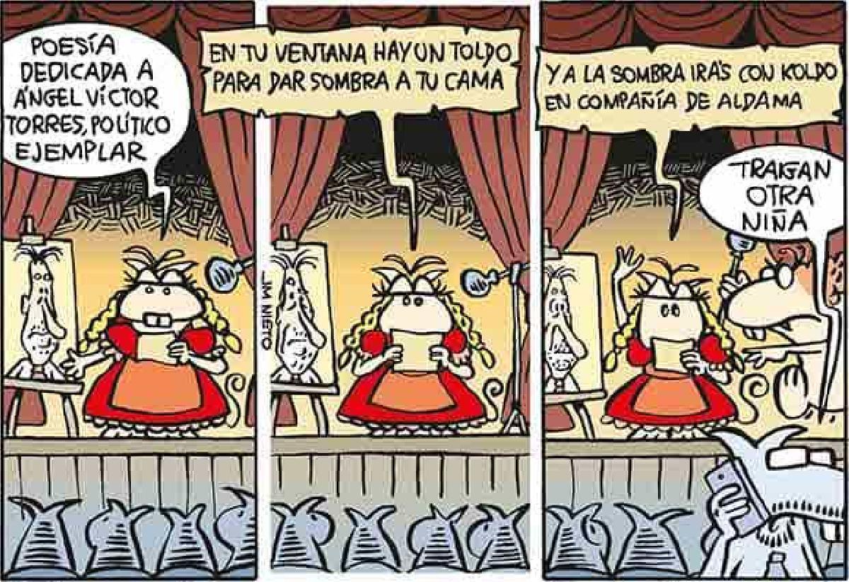 La niña que recita poesías inconvenientes