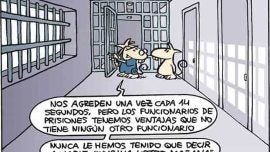 A los funcionarios de prisiones