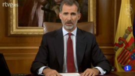 Felipe VI enseña el camino del 155 para Cataluña