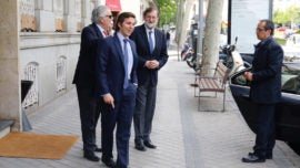 Y Rajoy se fue hoy a comer a Horcher, tras el derrumbe del PP