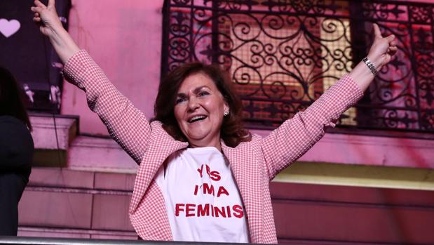 El feminismo histérico de Carmen Calvo: “¡El feminismo soy yo!”