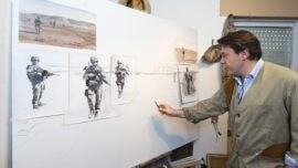 “La patrulla”, de Ferrer-Dalmau, el primer cuadro de la Guerra de Afganistán