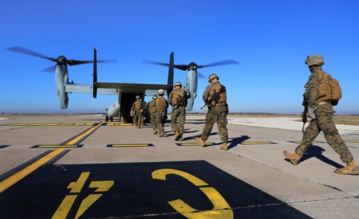 Los «marines de Morón» reducen a la mitad sus Ospreys y 125 efectivos