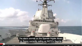 ¡Zafarrancho! 4 cazas franceses atacan a la fragata «Álvaro de Bazán» (simulacro)