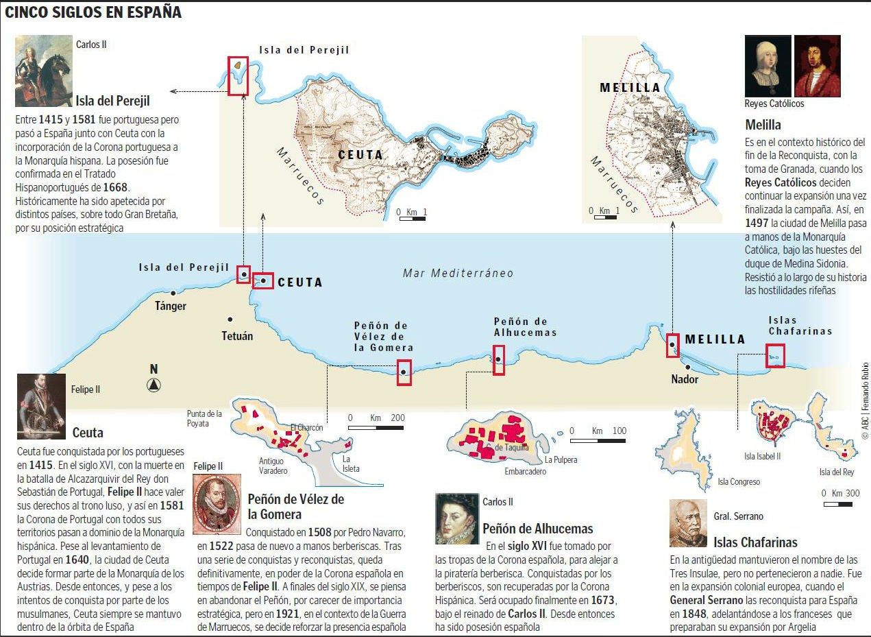 Los islotes de España frente a Marruecos custodiados por el Ejército