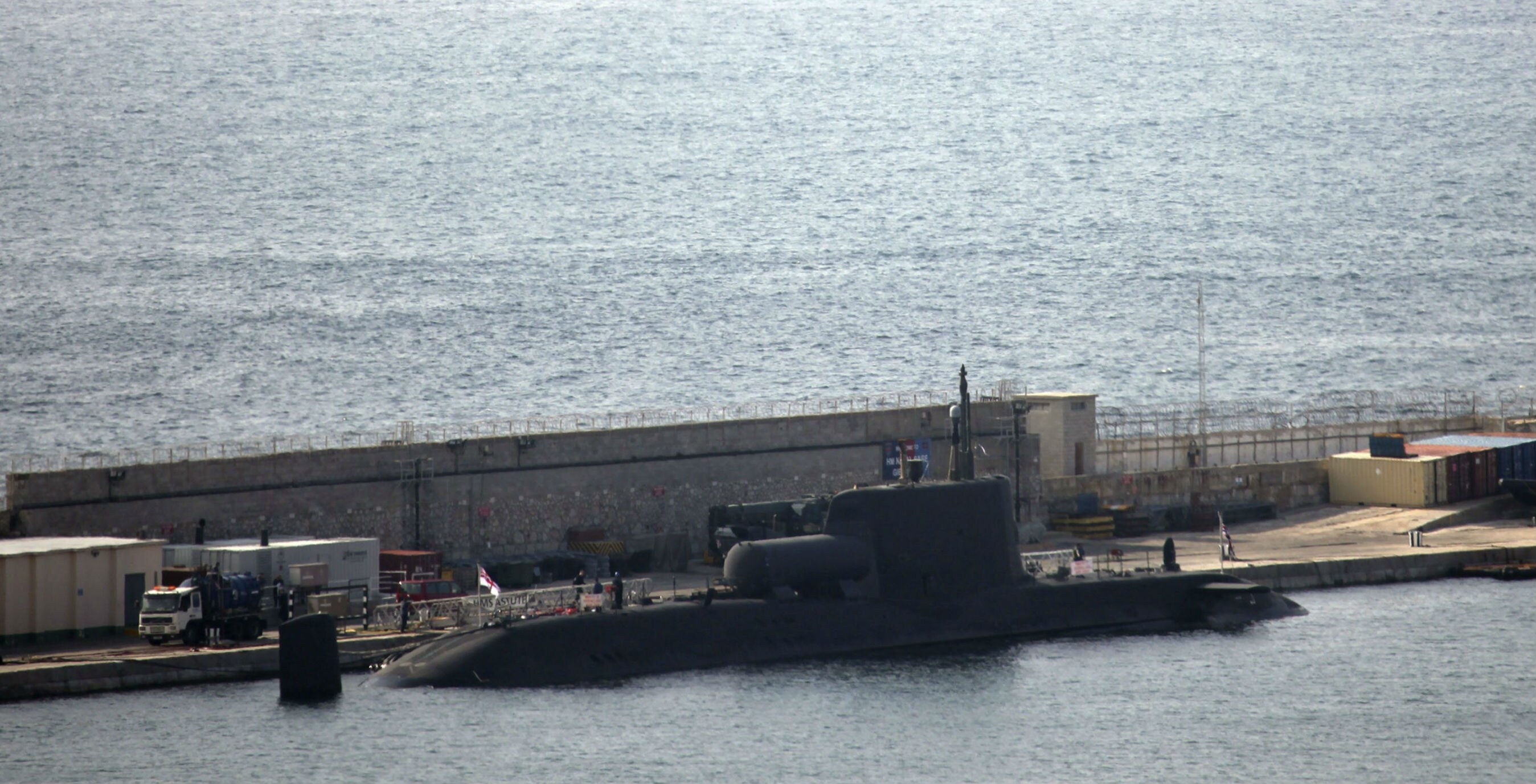 Gibraltar acoge esta semana al «Astute»: el moderno submarino nuclear del Reino Unido
