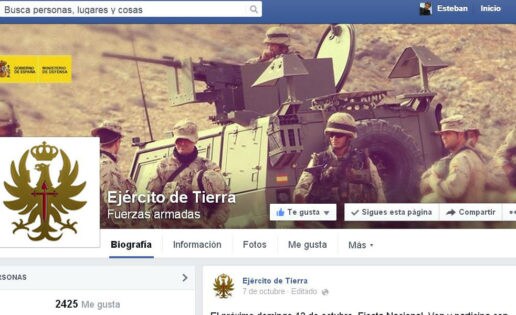 Ejército 2.0: ahora también en Facebook
