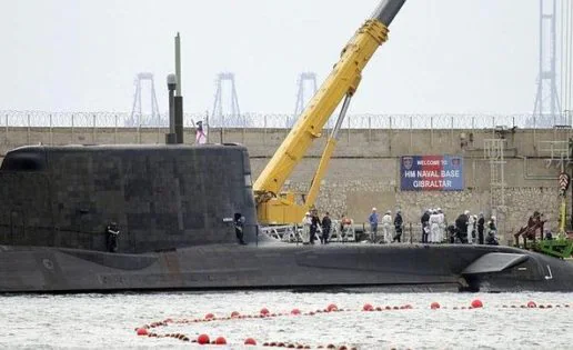 Llega a Gibraltar el submarino de propulsión nuclear «Ambush»
