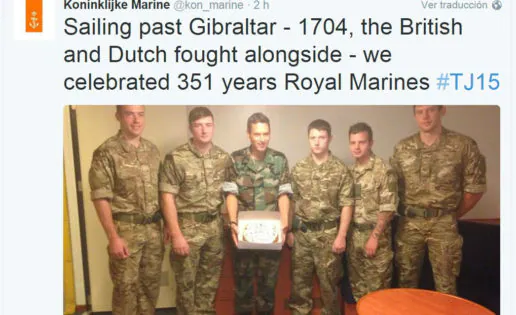 Holandeses y británicos se regodean de la toma de Gibraltar en un ejercicio de la OTAN