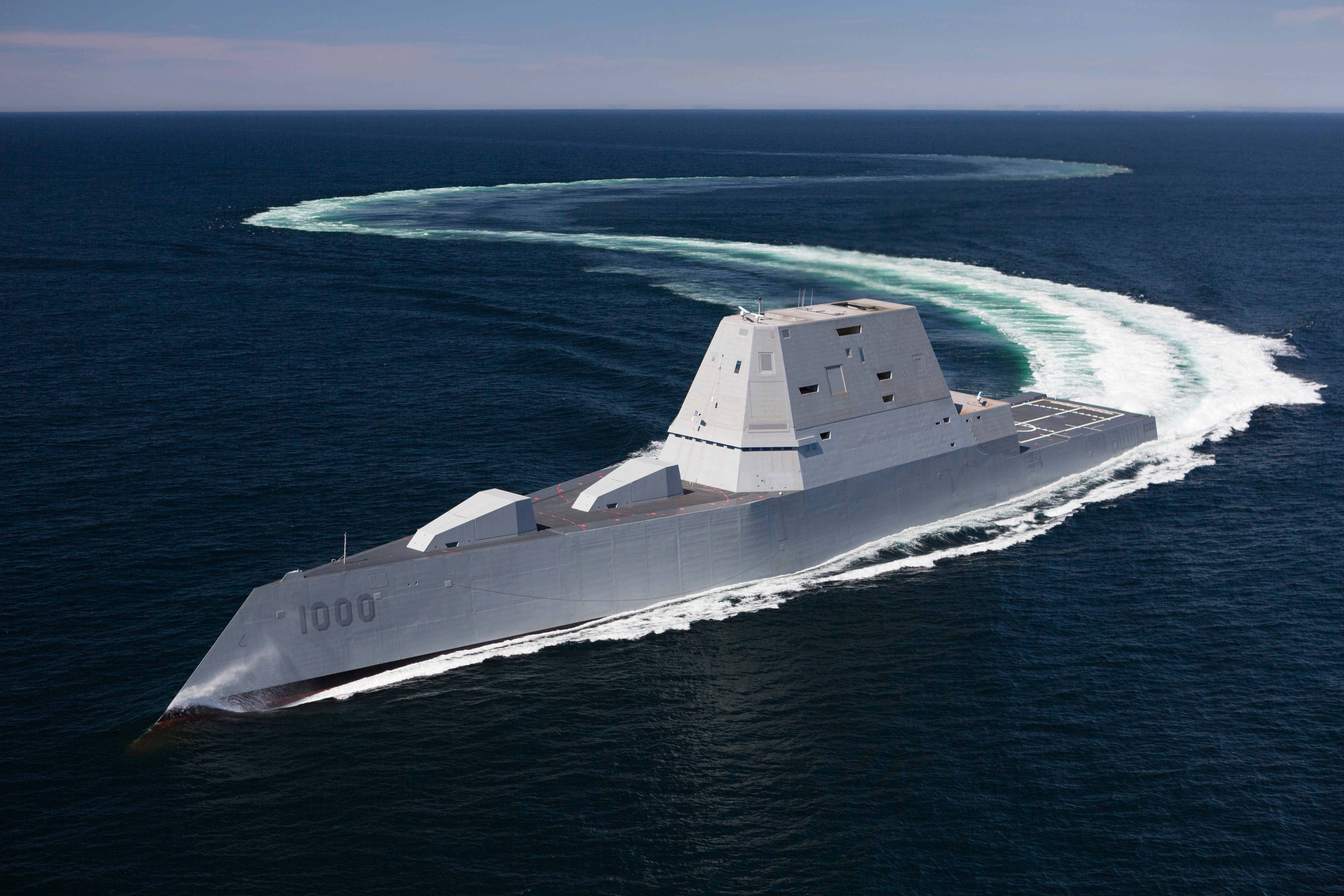 La US Navy recibe el revolucionario destructor Zumwalt