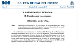 Oferta de empleo público: Defensa convoca 2.000 plazas para Tropa y Marinería