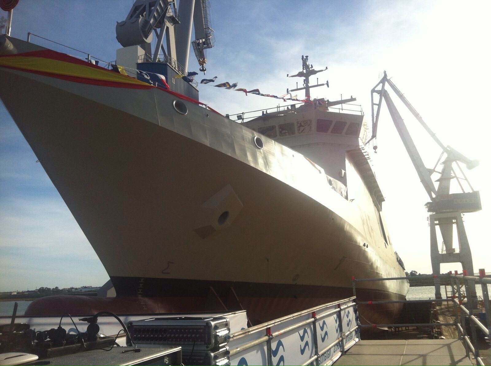 Navantia bota hoy el «Audaz», el primer buque para la Armada en seis años