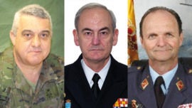 El general Varela, el almirante López Calderón y el general Salto, nuevos jefes de Tierra, Armada y Aire