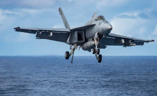 Se estrella un caza F-18 del portaaviones de EE.UU. que se dirige a Corea
