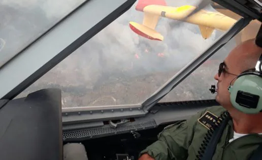España envía cuatro aviones apagafuegos del Ejército del Aire al incendio de Portugal