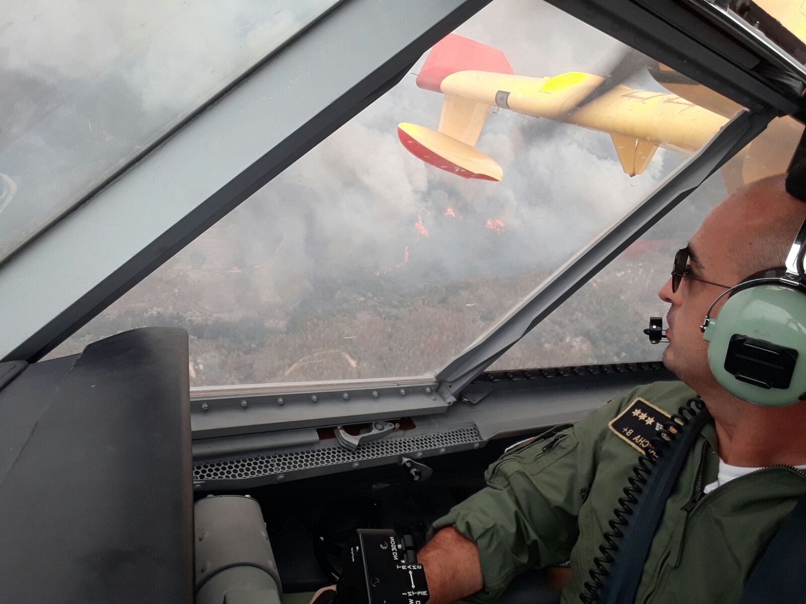 España envía cuatro aviones apagafuegos del Ejército del Aire al incendio de Portugal