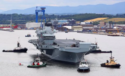 Portaaviones Queen Elizabeth: zarpa el mayor buque de guerra jamás construido en Reino Unido
