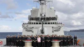 Cospedal, en Australia para impulsar el contrato de las nueve fragatas de Navantia