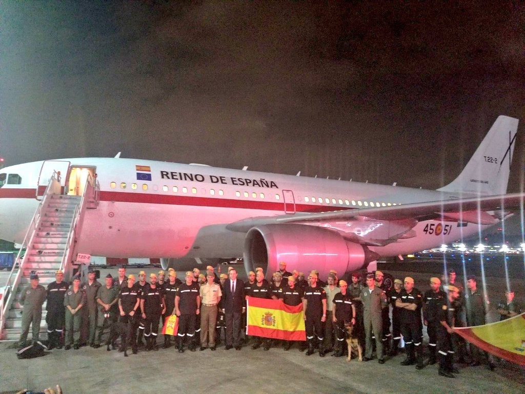 #FuerzaMéxico: España envía a 54 efectivos de la UME y cuatro perros tras el terremoto