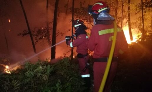 La UME se moviliza ante los incendios en Galicia, Asturias y La Rioja