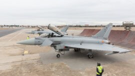 El Ejército del Aire recibe dos nuevos Eurofighter en su última versión mejorada