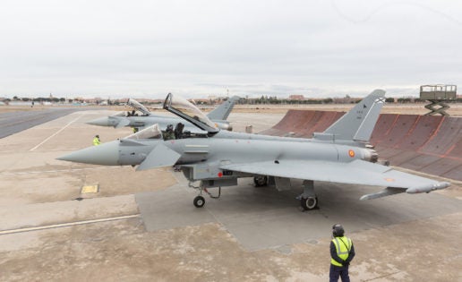 El Ejército del Aire recibe dos nuevos Eurofighter en su última versión mejorada