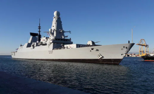 Atraca en Málaga el HMS Duncan, el buque de guerra más moderno del Reino Unido