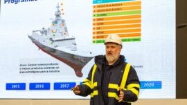 El presidente de Navantia presenta el proyecto de las nuevas fragatas F-110