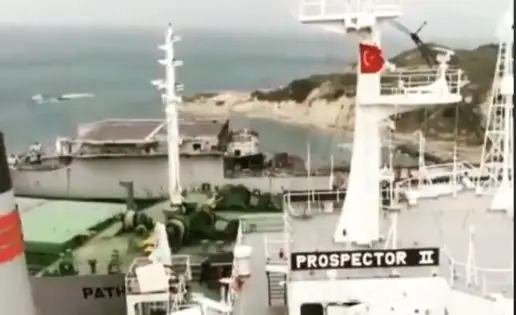 Imágenes del portaaviones «Príncipe de Asturias» casi desguazado en Turquía