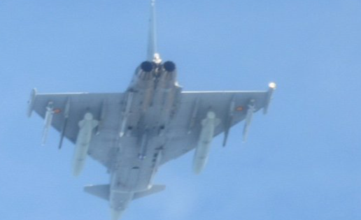 Un caza Eurofighter español dispara un misil accidentalmente en Estonia